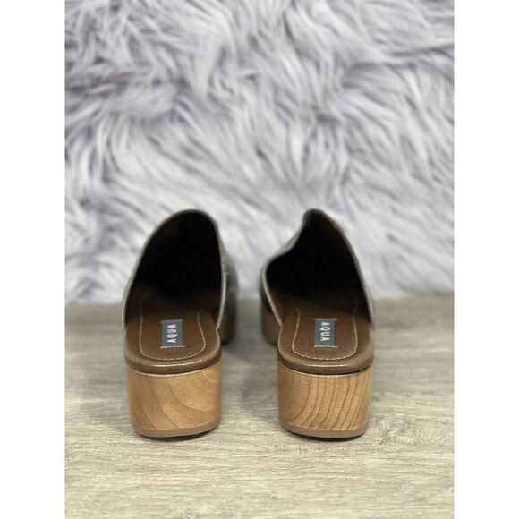 Aqua Women's Croc Embossed Clogs - Cocoa 7B - Picture 3 of 5